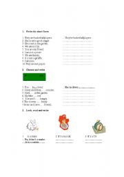 English worksheet: To be