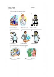 English Worksheet: jobs