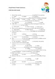 English worksheet: Tenses Multiple Choice