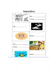 English Worksheet: imperatives