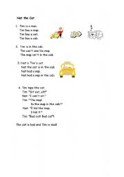 English Worksheet: Nat the Cat (2 pages)