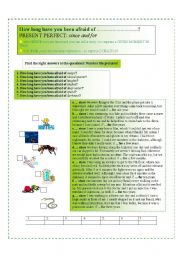 English Worksheet: Present Perfect - How long have you been ....?