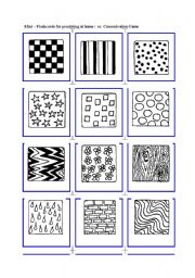 Patterns - Concentration Game / Mini-Flashcards 