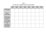 English Worksheet: Media