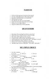 English Worksheet: Revision exam