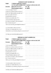 English worksheet: SHORT ANSWERS 