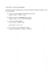 English worksheet: distractors