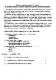 English Worksheet: reading comprehension 2 texts