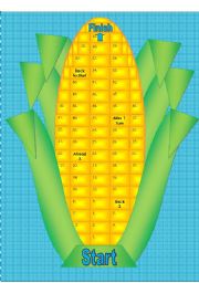 Corn Gameboard with Cards and Tokens