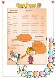 English Worksheet: Simple Present