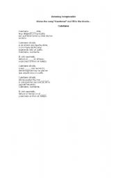 English worksheet: Listen the song