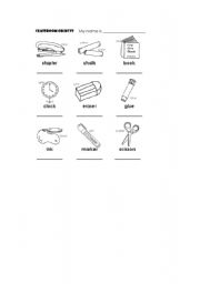 English Worksheet: classroom exercise