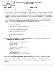 English Worksheet: should