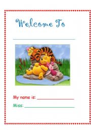 English Worksheet: WELCOME TO ENGLISH