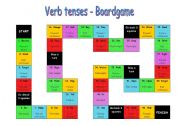 Verb tenses boardgame