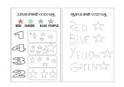 English Worksheet: NUMBERS AND COLOURS