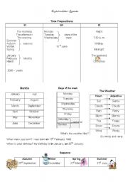 English worksheet: revisions