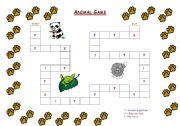 English Worksheet: Animal Game