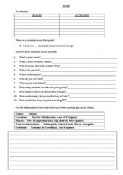 English worksheet: To be