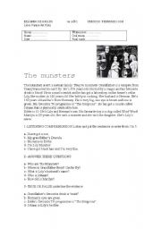 English Worksheet: The Munsters