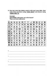 English worksheet: SOUP LETTER 