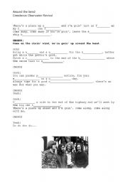 English worksheet: Creedence Clearwater Revival