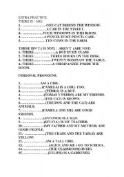 English worksheet: EXTRA PRACTICE