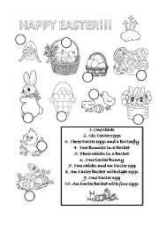 English Worksheet: Happy Easter!