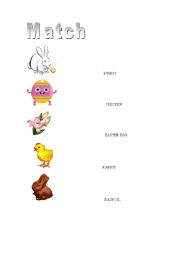 English worksheet: EASTER THEME