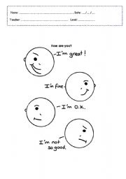 English Worksheet: Greetings