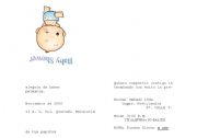 English worksheet: invitacion para baby shower