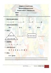 English Worksheet: Test