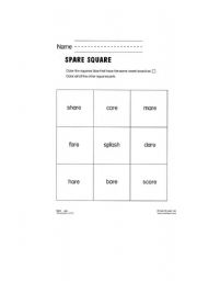 English Worksheet: phonics