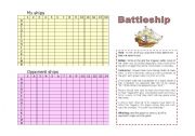 English Worksheet: Past Tense Battleship