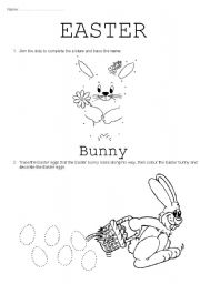 English Worksheet: easter