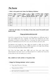 English worksheet: The Passive voice