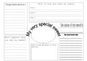 English worksheet: My very special sweet
