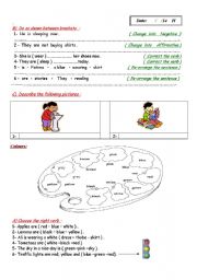 English Worksheet: colors