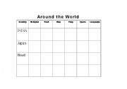 English worksheet: Around the World