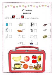 English Worksheet: food