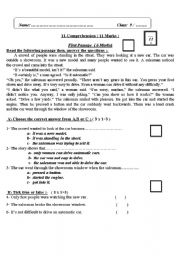 English Worksheet: reading comprehension worksheets