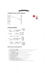 English worksheet: verb to be 