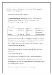 English Worksheet: derivation 