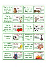 English Worksheet: Price domino 2-2