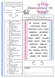 English Worksheet: Fun Sheet Elementary 18