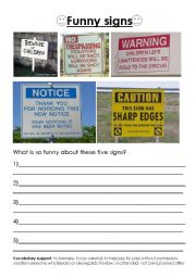 Funny signs