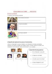 English Worksheet: who is who?