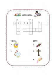 English worksheet: Easter Picture Puzzle