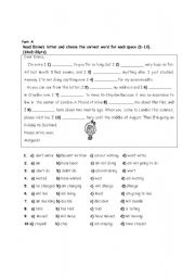 English worksheet: worksheet