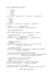 English worksheet: suggestons